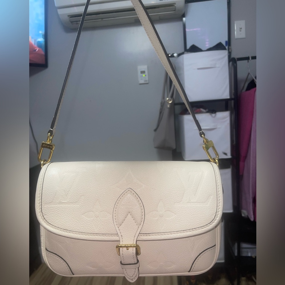 Louis Vuitton Diane Cream Monogram Bag